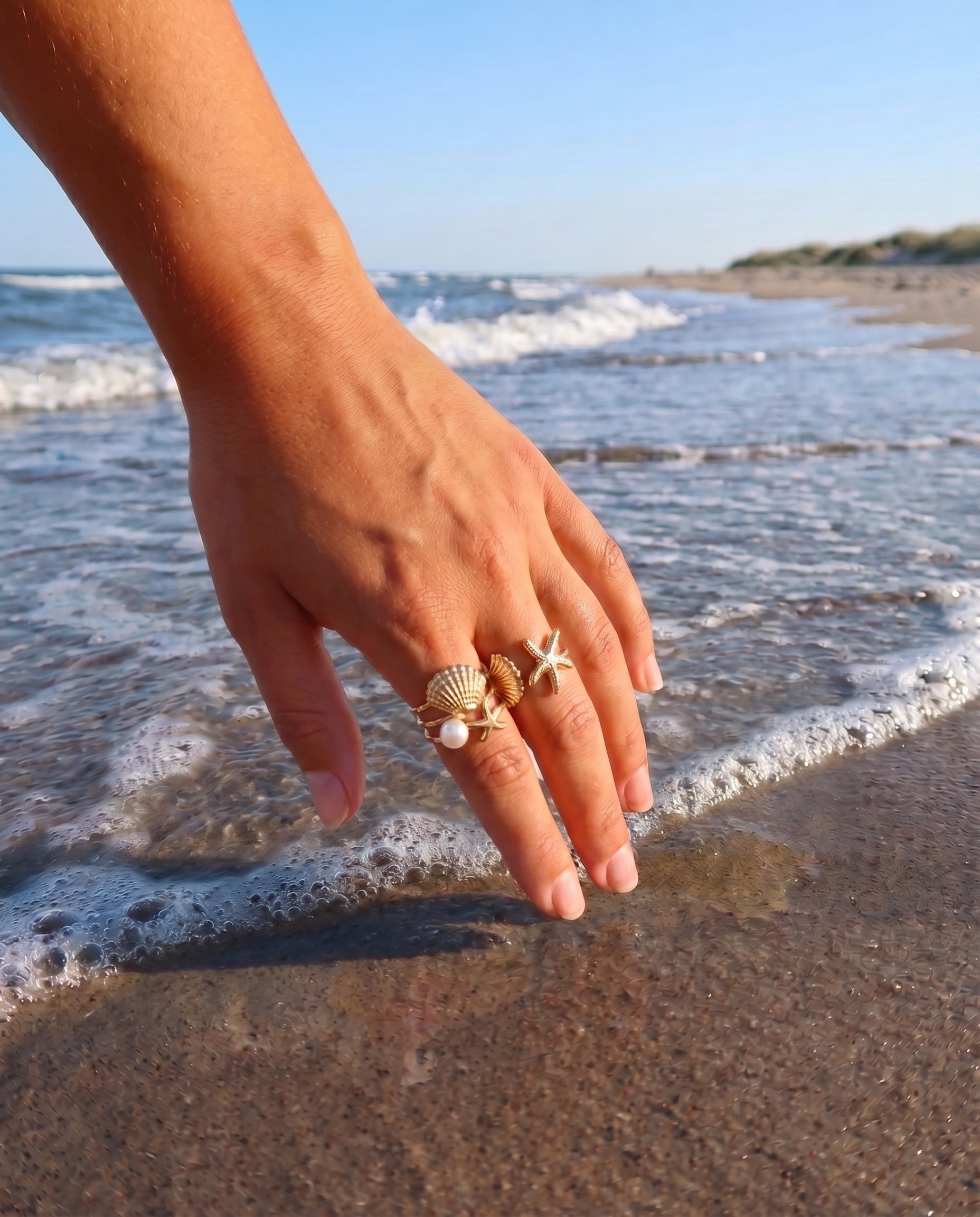 KIRSTINE RING (2 - Pack) - GOLD COLOUR - Dinvintageshop