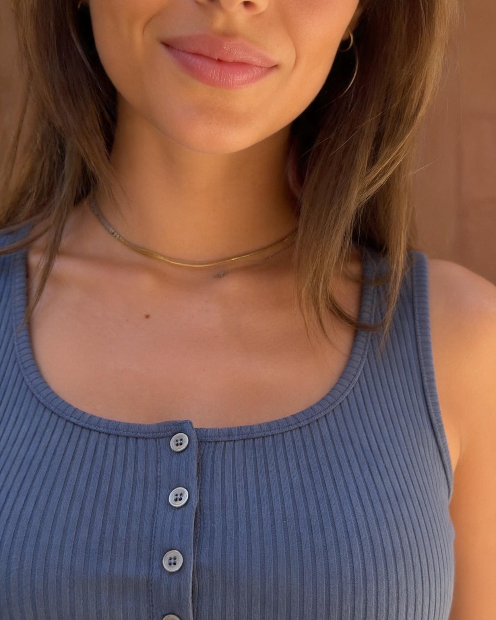 KITTE TANK TOP - OMBRE BLUE
