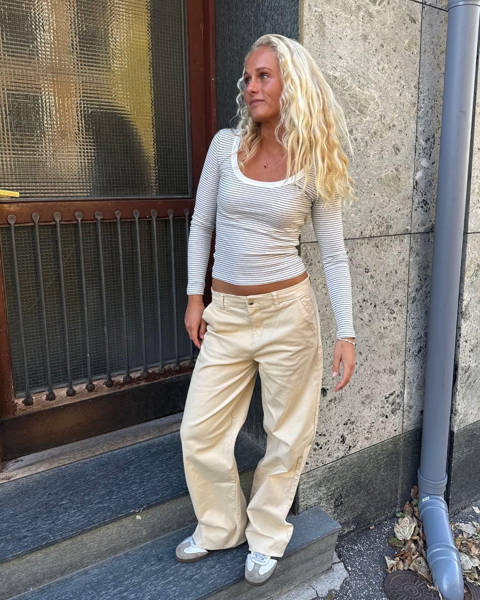 KLARA PANT - SAND - Dinvintageshop
