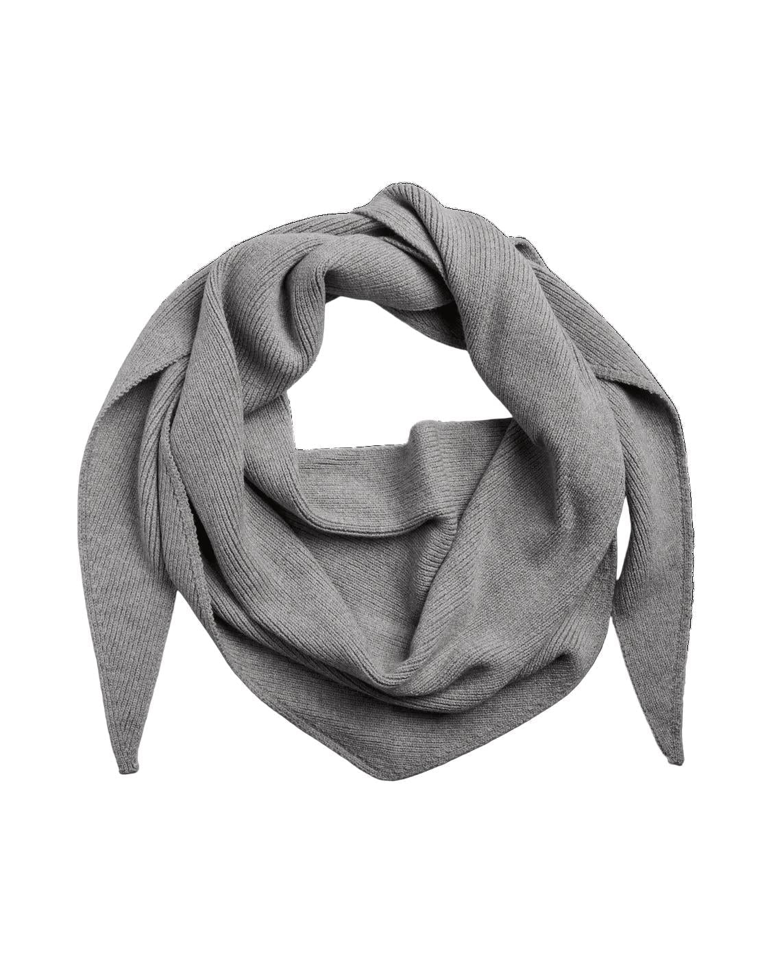 KOMMA BIG SCARF - MEDIUM GREY