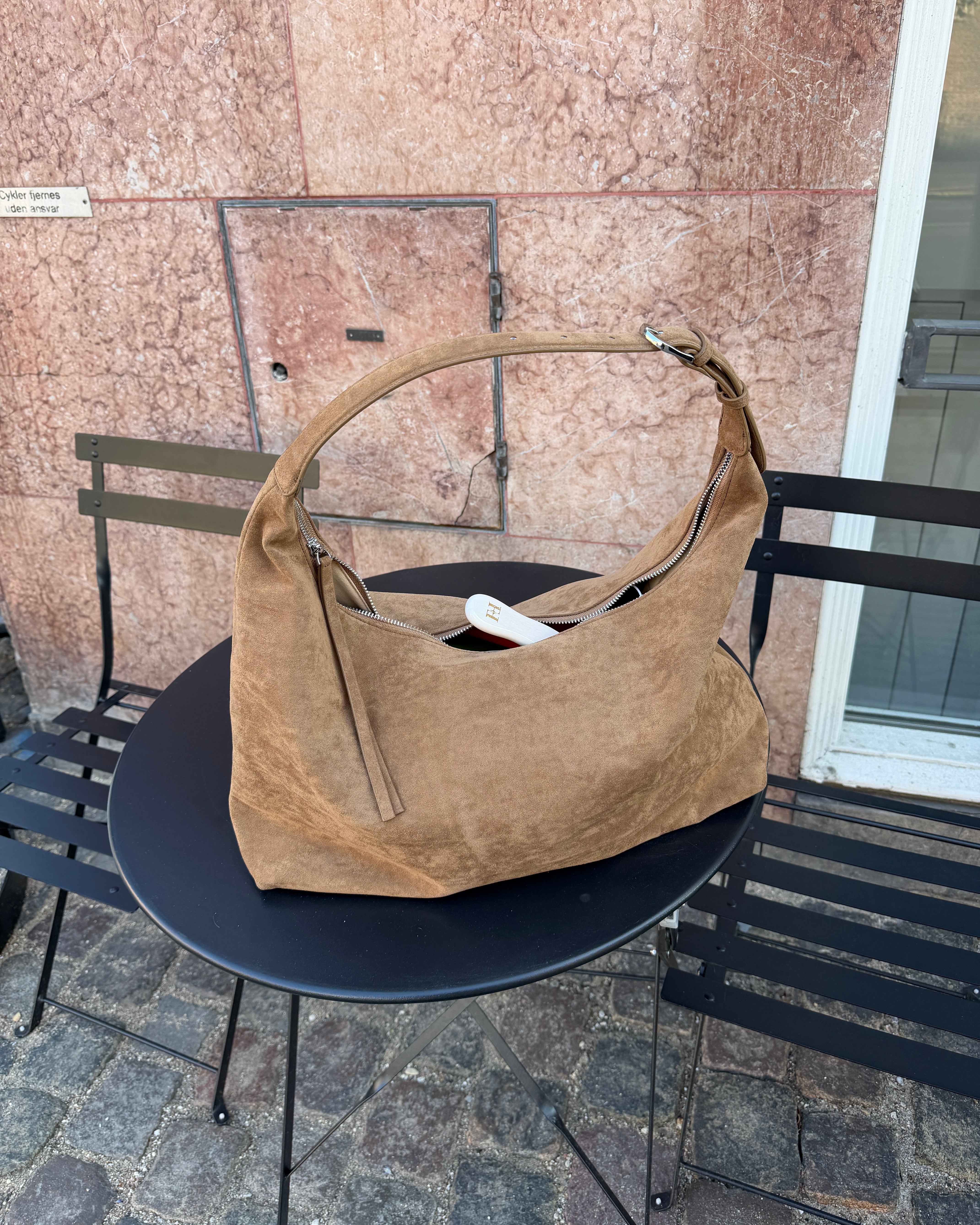 LEAH SUEDE BAG - TOBACCO - Dinvintageshop