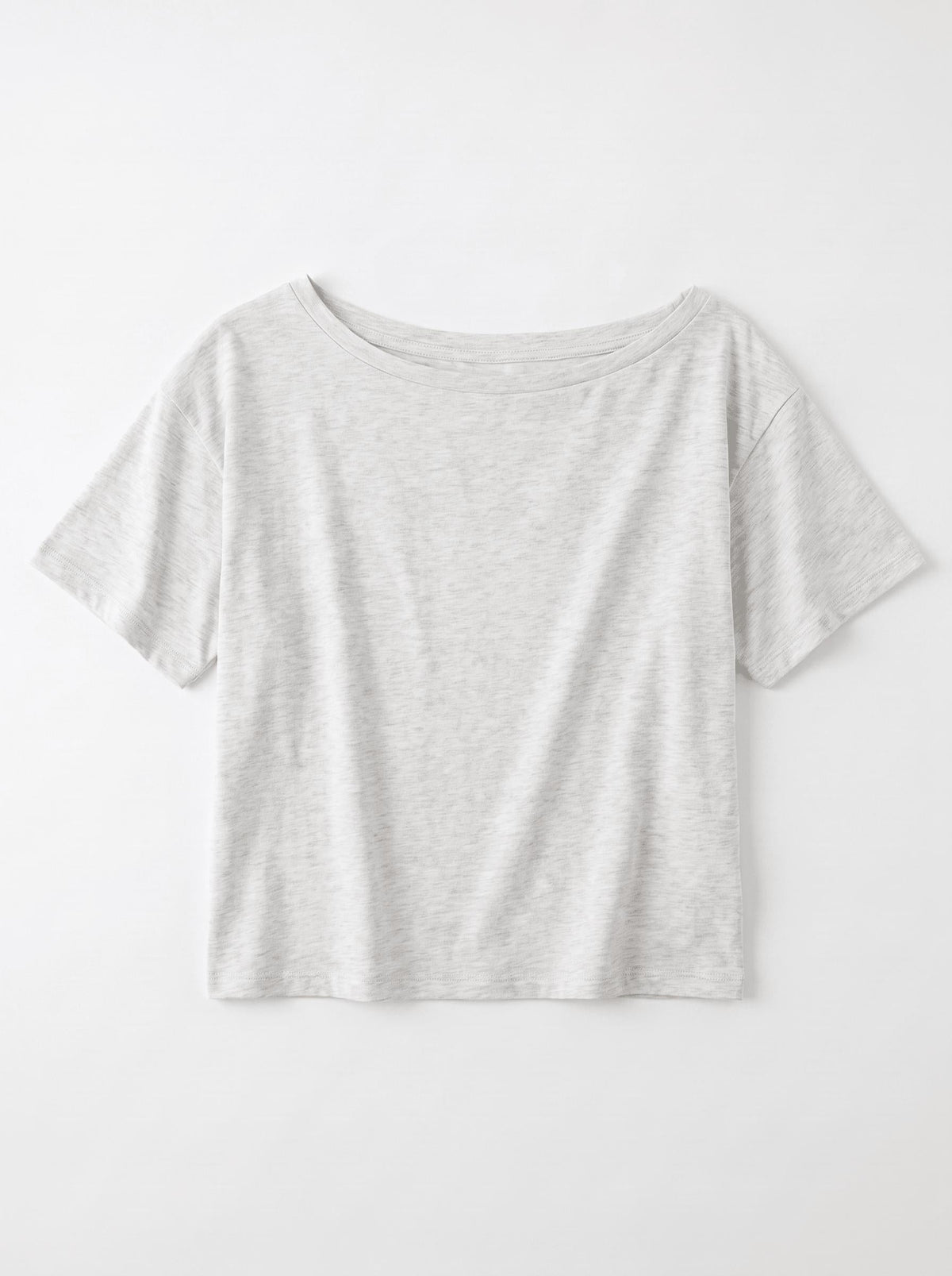 LIVA OFF-THE-SHOULDER TOP - LIGHT GREY