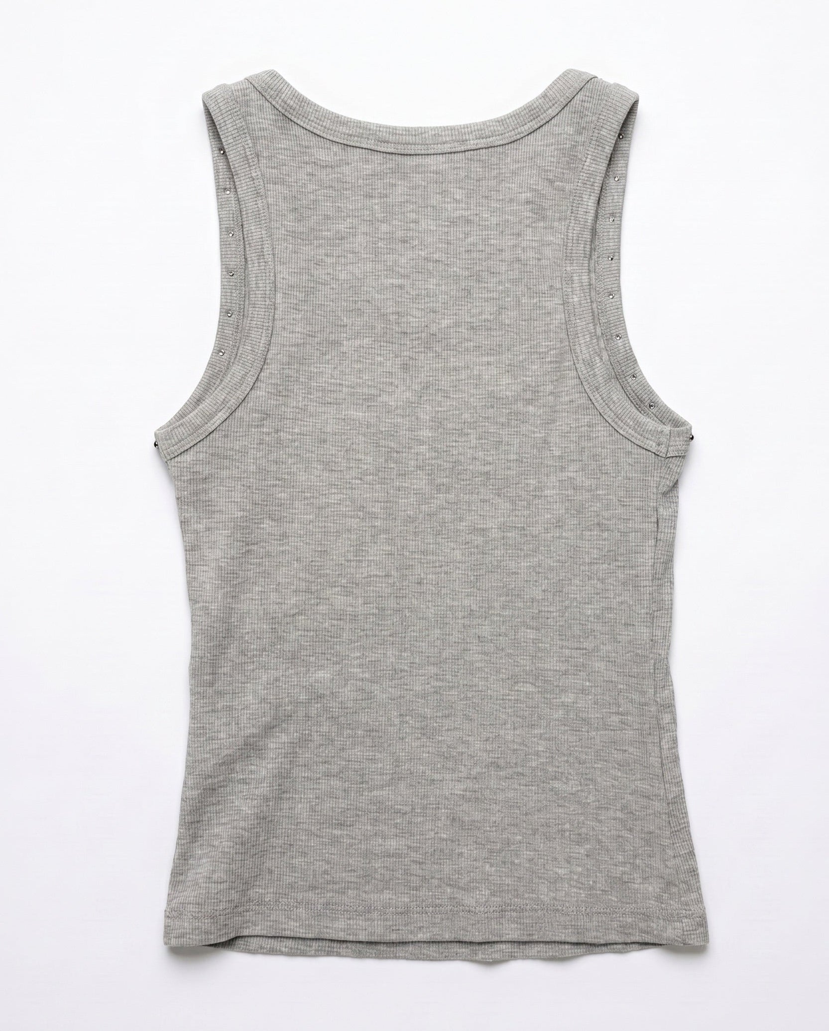 LUNA STUDS TANK TOP - GREY - Dinvintageshop