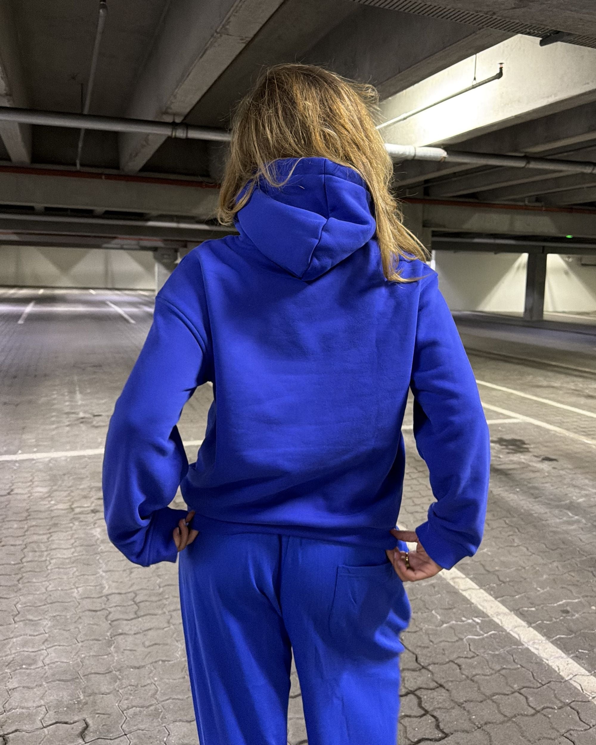 MACHO CAMO HOODIE - ROYAL BLUE - Dinvintageshop