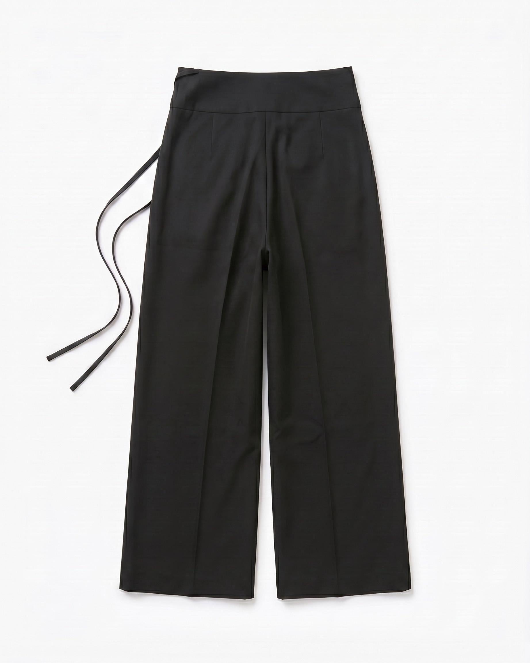 MAIA SUIT PANT - BLACK - Dinvintageshop