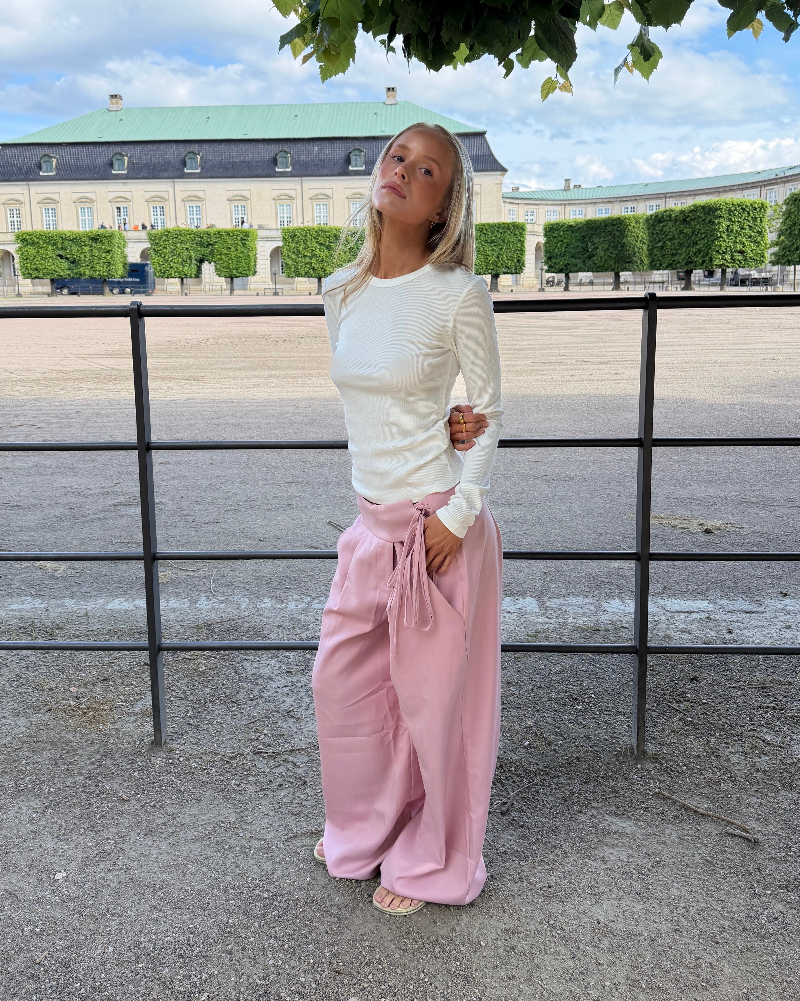 MAIA SUIT PANT - LIGHT PINK - Dinvintageshop