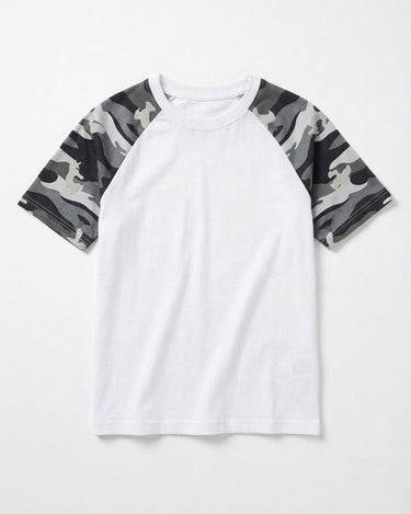 MARIE TEE - WHITE/GREY - Dinvintageshop