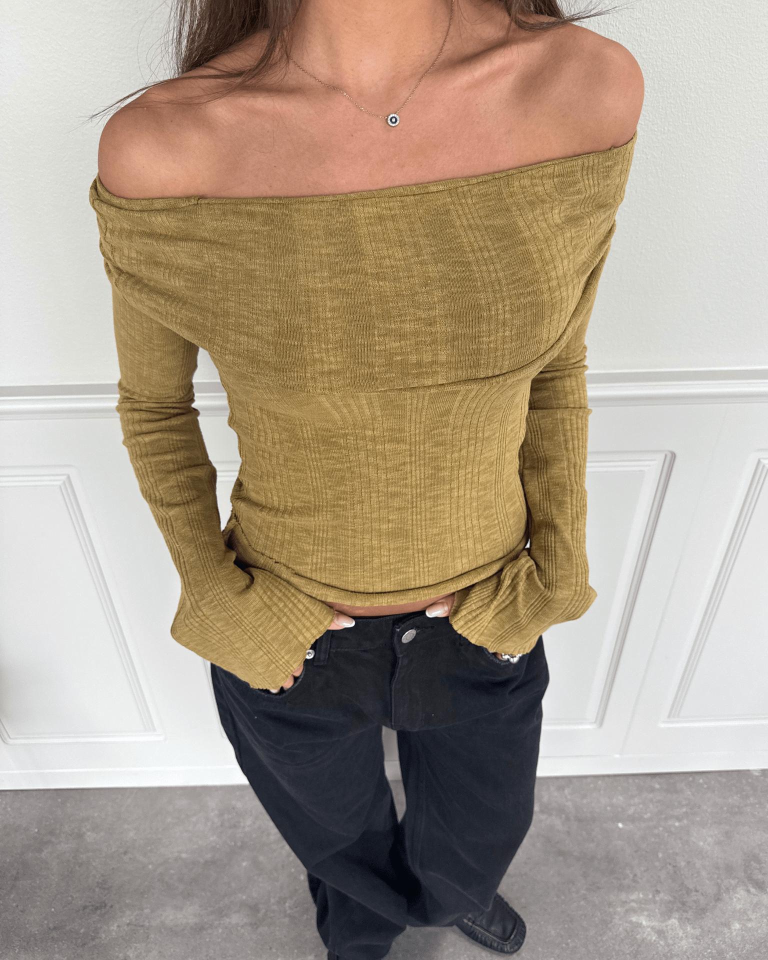 MELANIE TOP - MATCHA GREEN