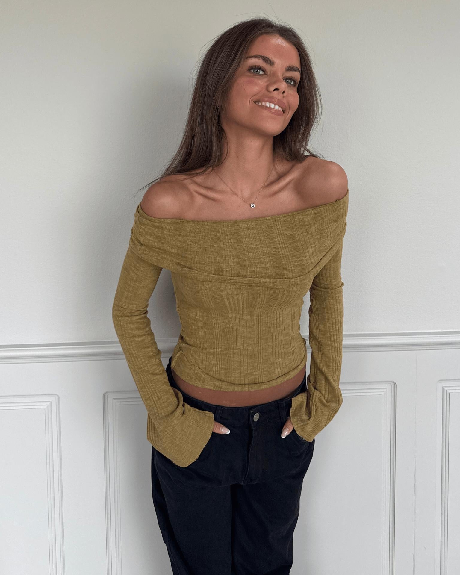 MELANIE TOP - MATCHA GREEN