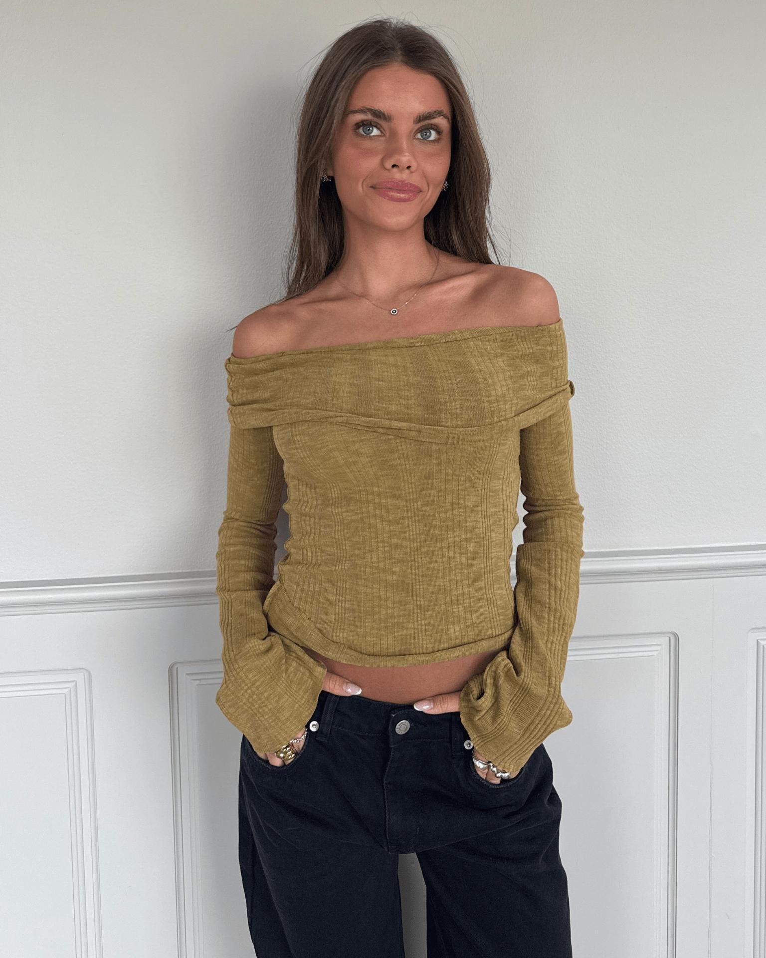 MELANIE TOP - MATCHA GREEN