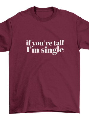 TALL/SINGLE, BABY TEE - BORDEAUX