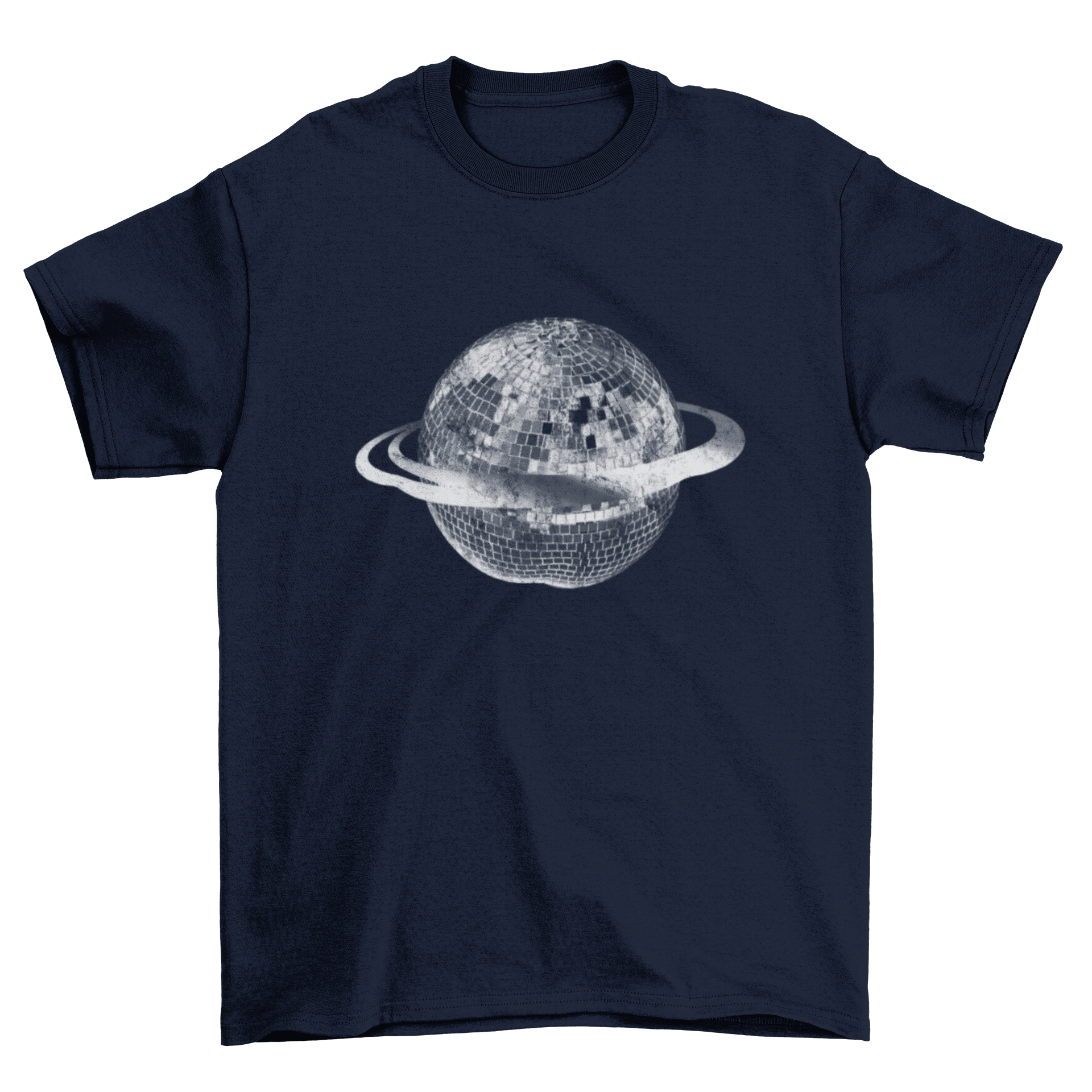 PLANET DISCO (white), BABYTEE - NAVY