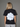 MONOCHROME FLOWER T - SHIRT (rygprint) - SORT - Dinvintageshop