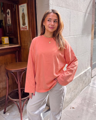 MYNTE TEE - CORAL - Dinvintageshop