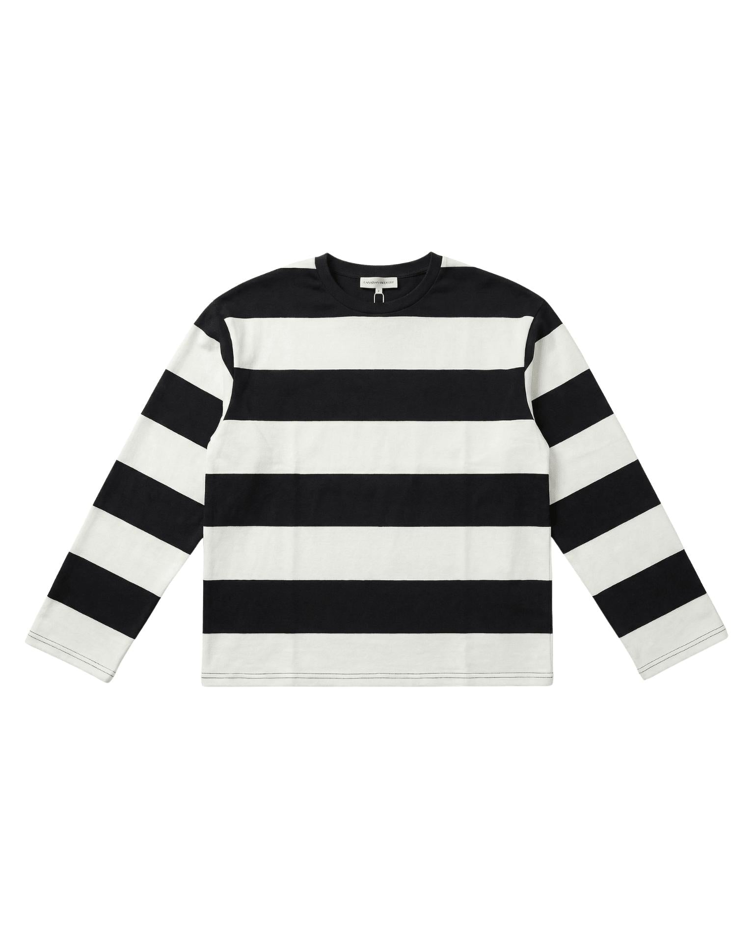 MYNTE WIDE STRIPE - BLACK/OFFWHITE