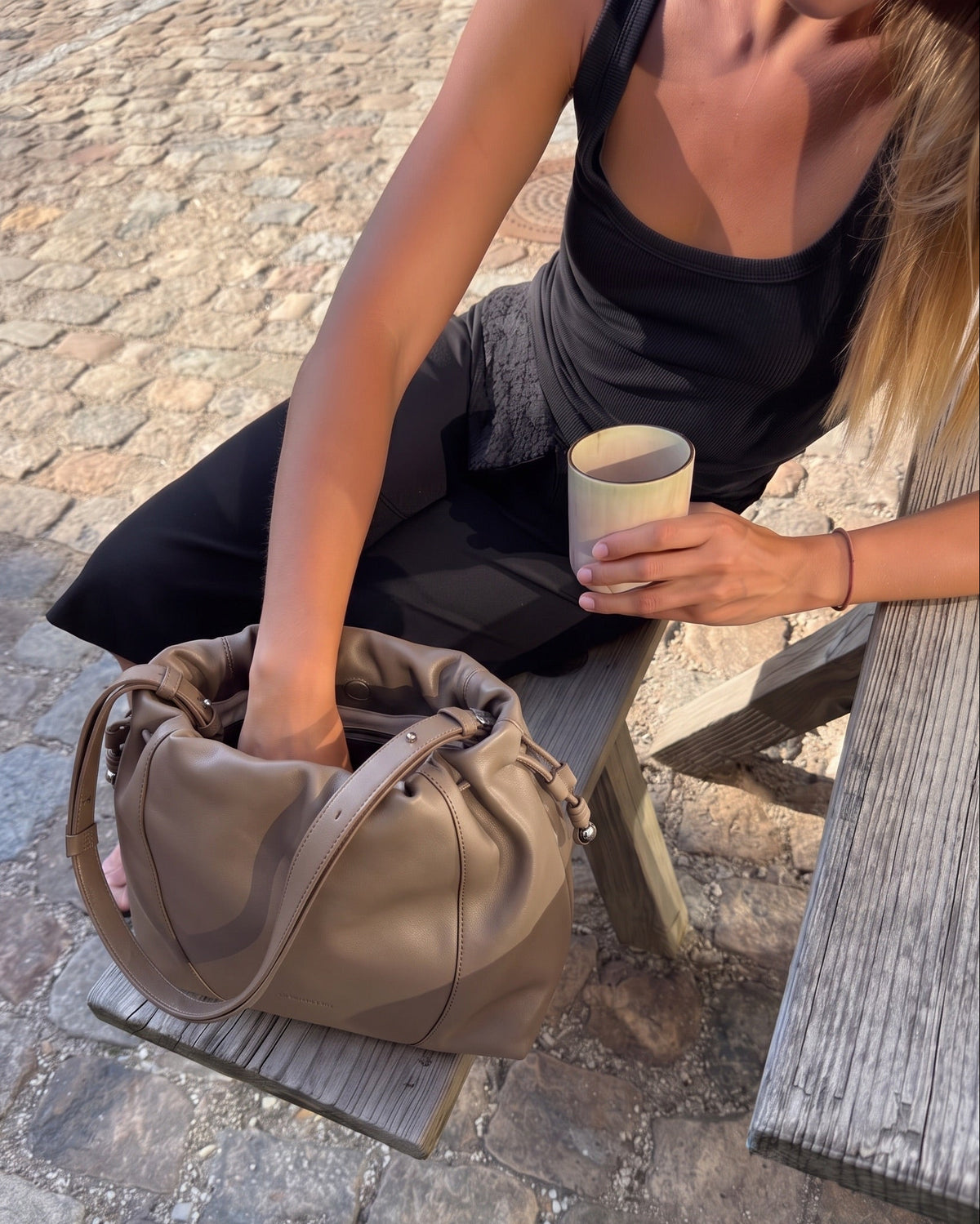 NAOMI BAG - GREY - Dinvintageshop
