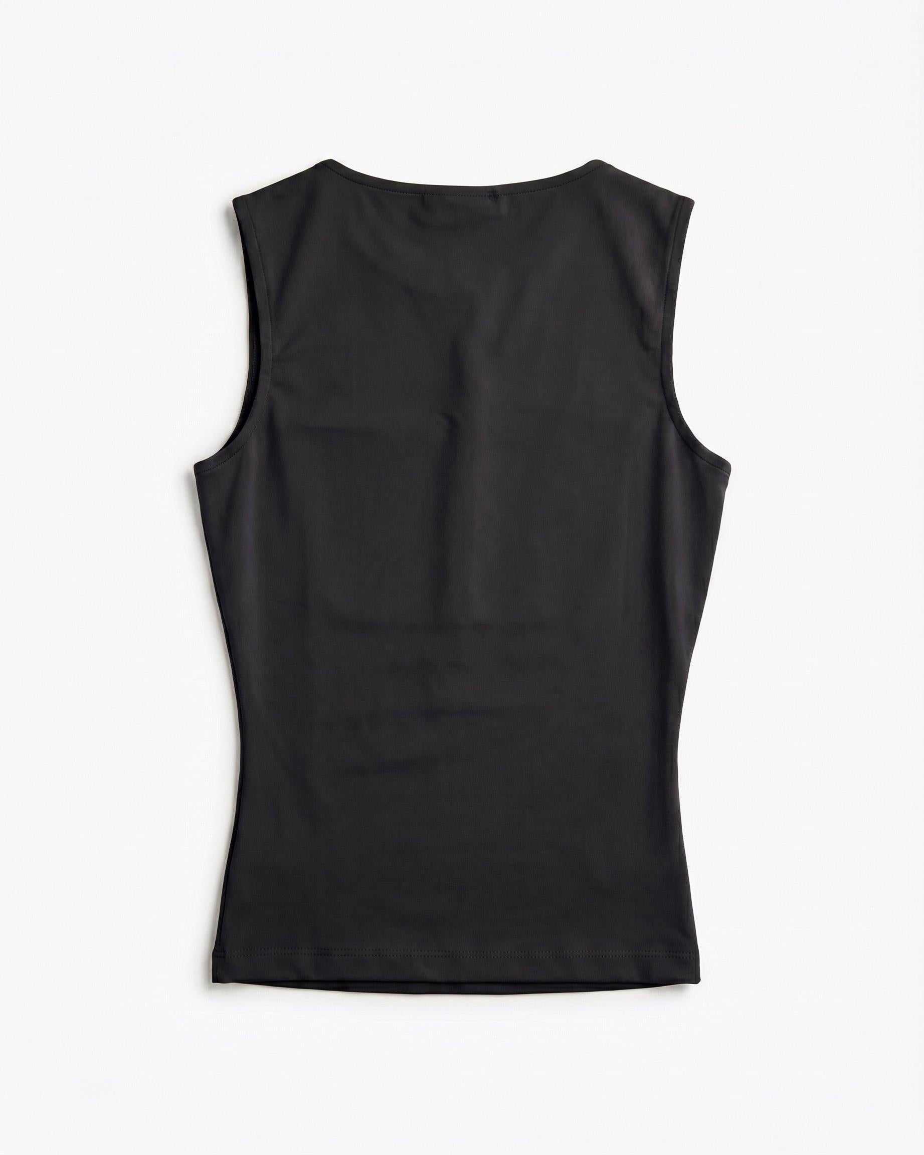 NORA VENDBAR TOP - BLACK