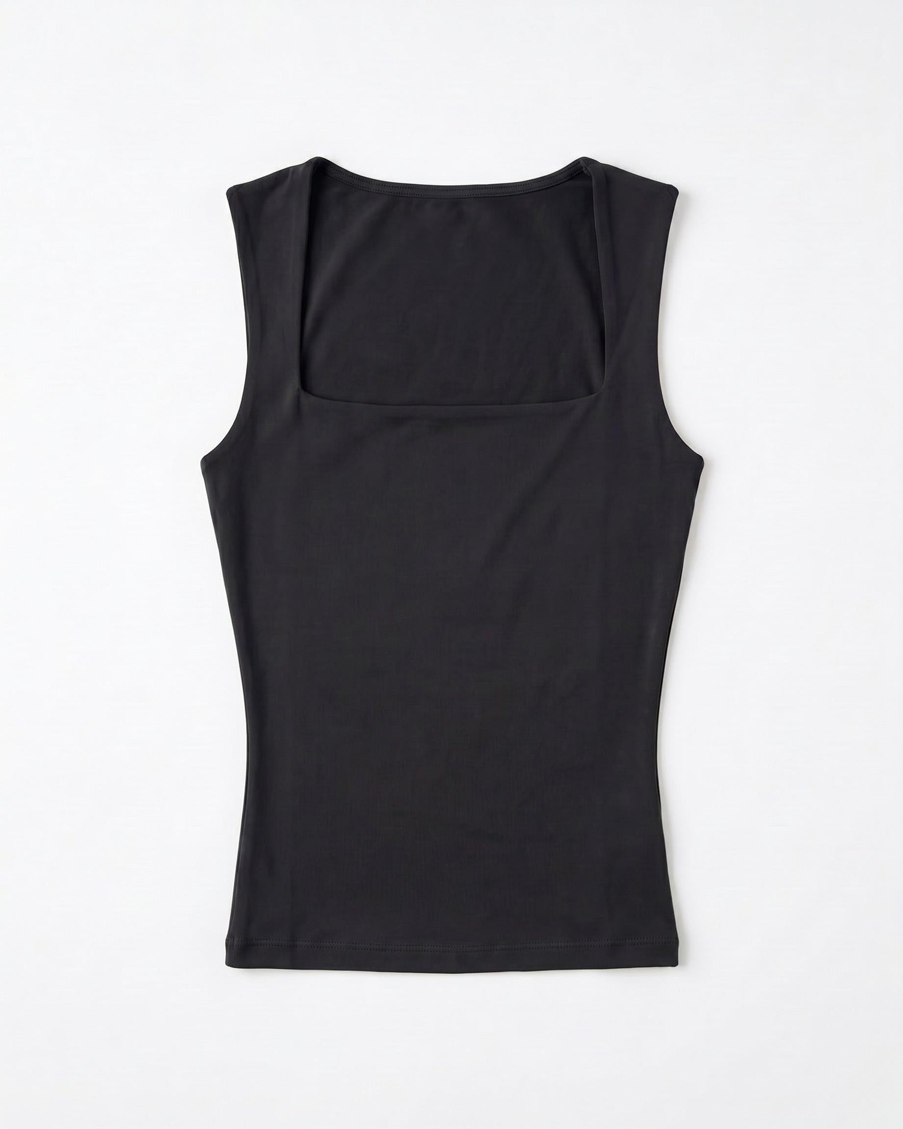 NORA VENDBAR TOP - BLACK