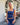 NORA VENDBAR TOP - NAVY - Dinvintageshop