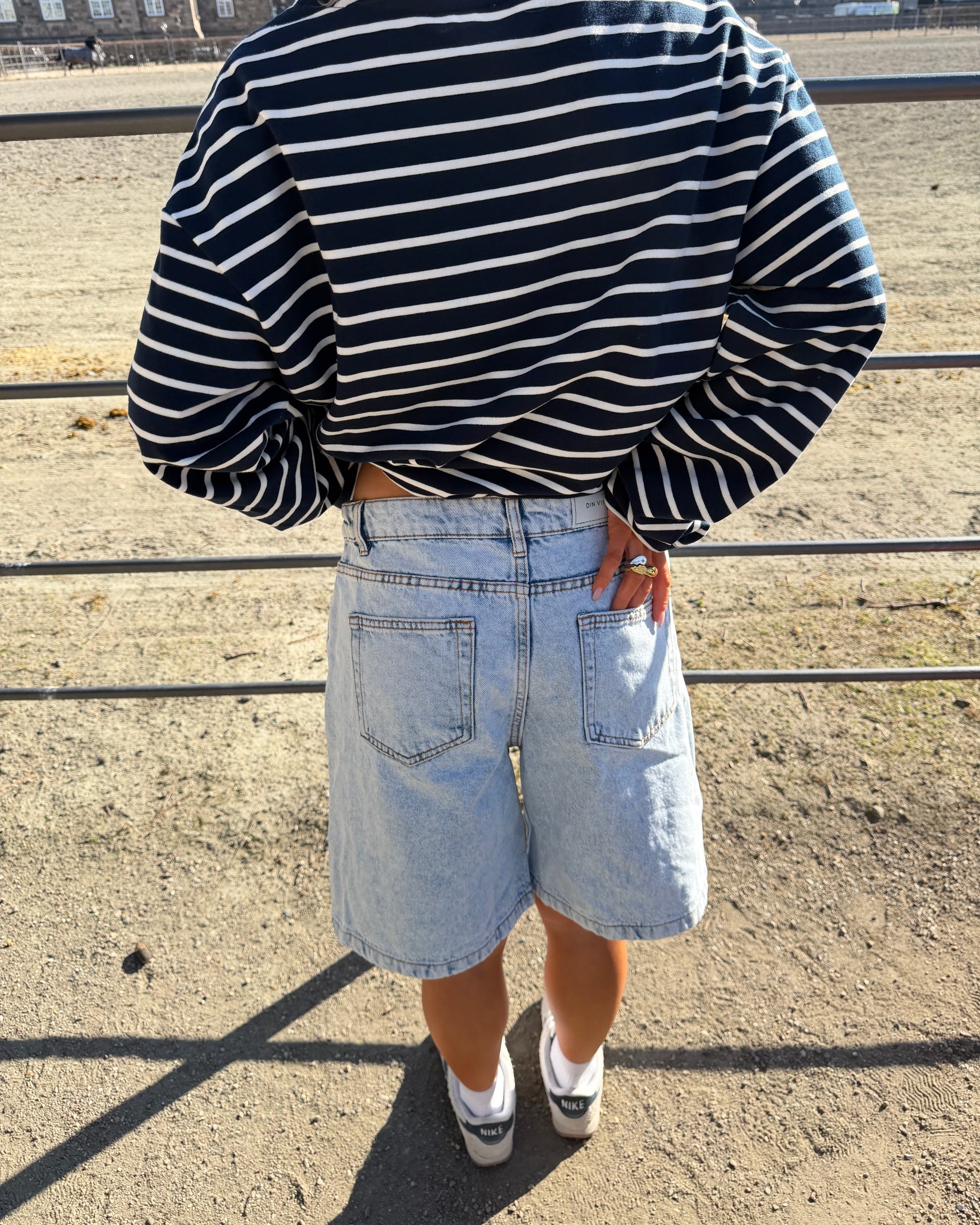 OLIVIA JORTS - BRIGHT BLUE - Dinvintageshop