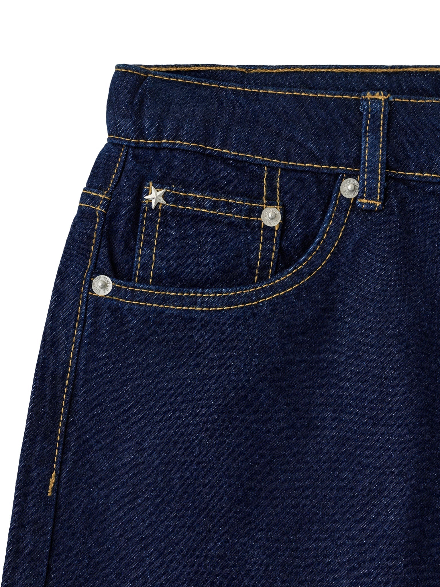 OLIVIA JORTS - DARK BLUE - Dinvintageshop