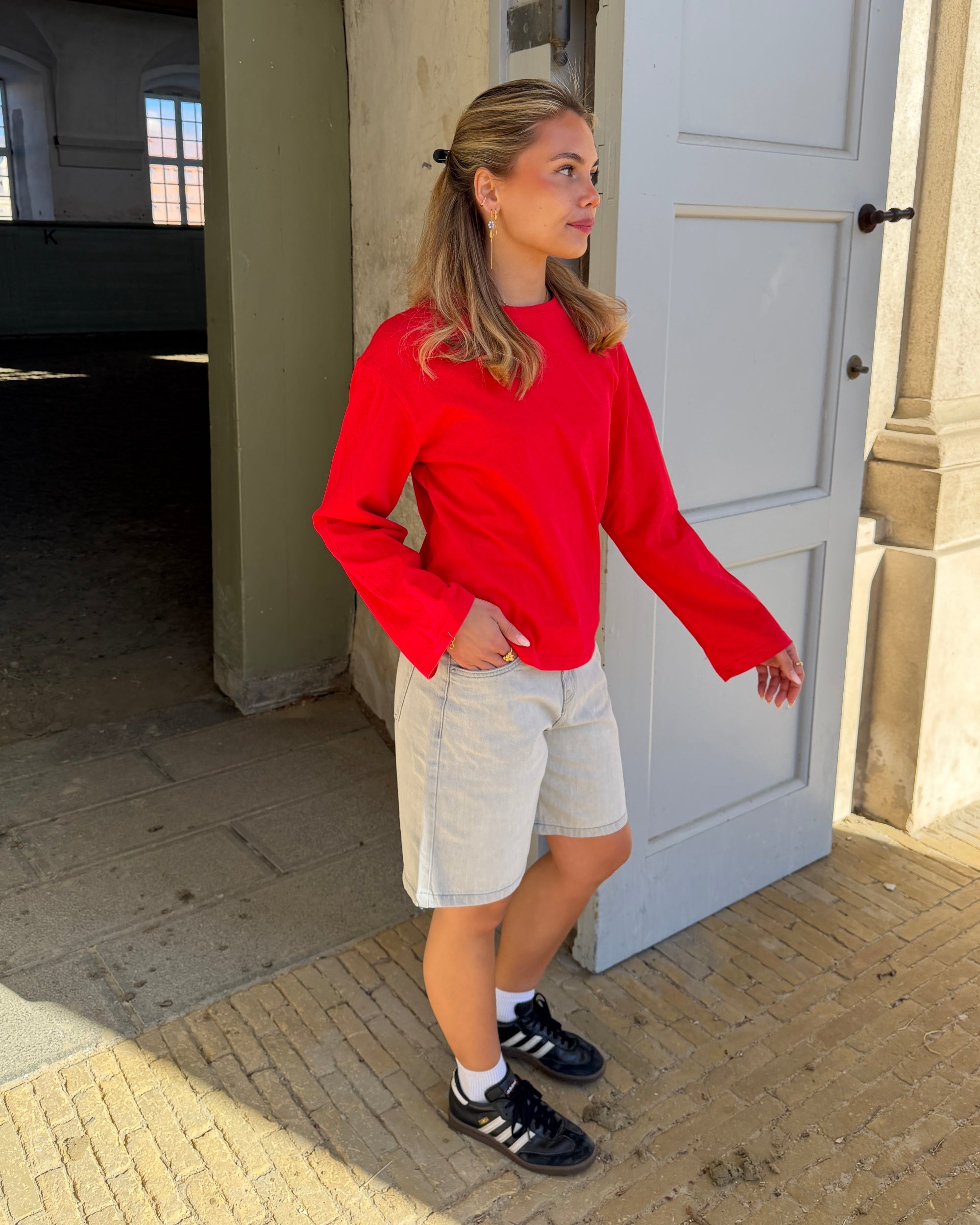 OLIVIA JORTS - LIGHT GREY