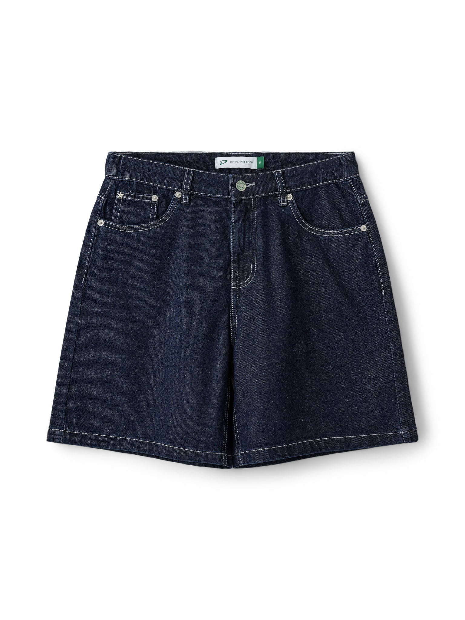 OLIVIA JORTS - RAW BLUE - Dinvintageshop