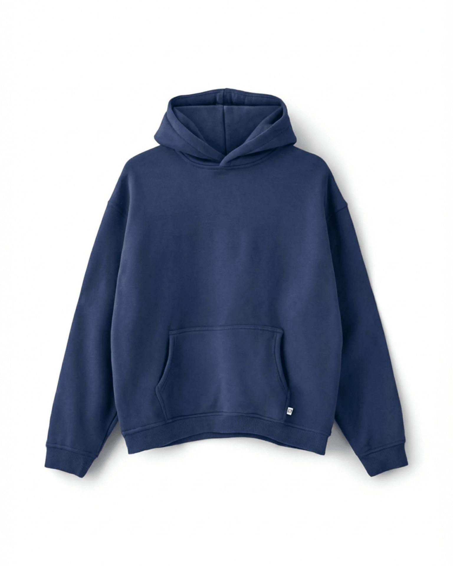 OVERSIZED HOODIE - MID BLUE