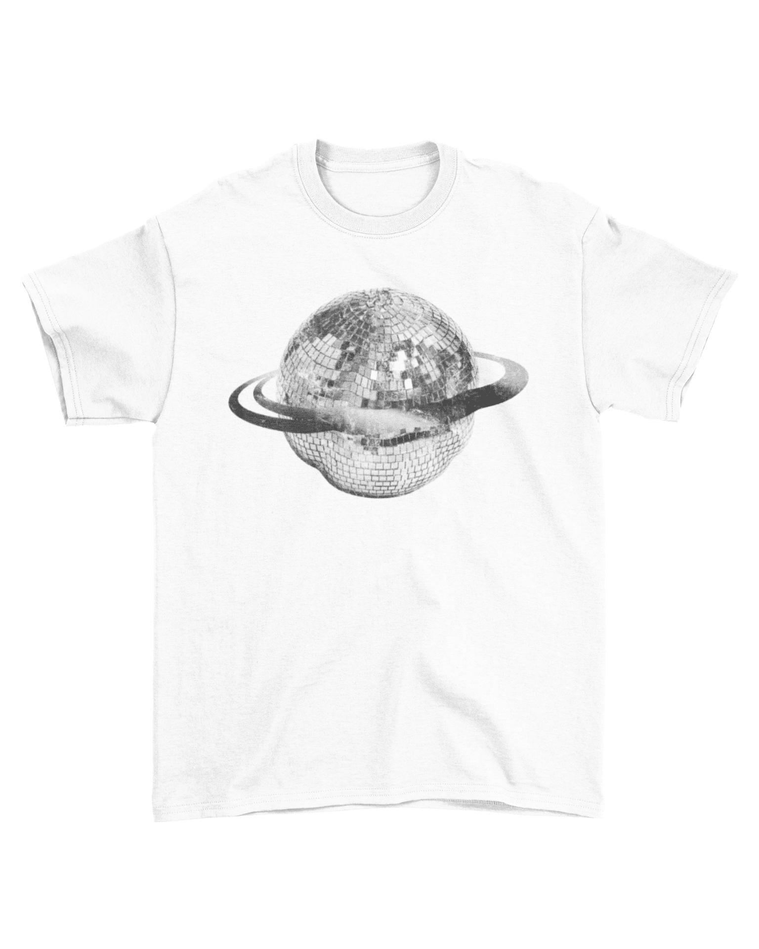 PLANET DISCO (black) UNISEX T-SHIRT - WHITE