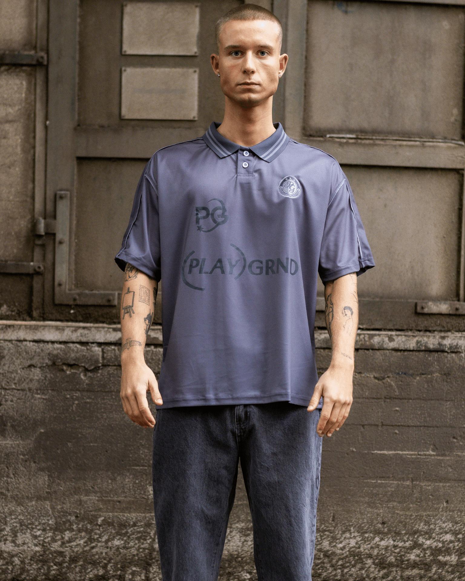 PLAYGRND FOOTBALL JERSEY - GREY