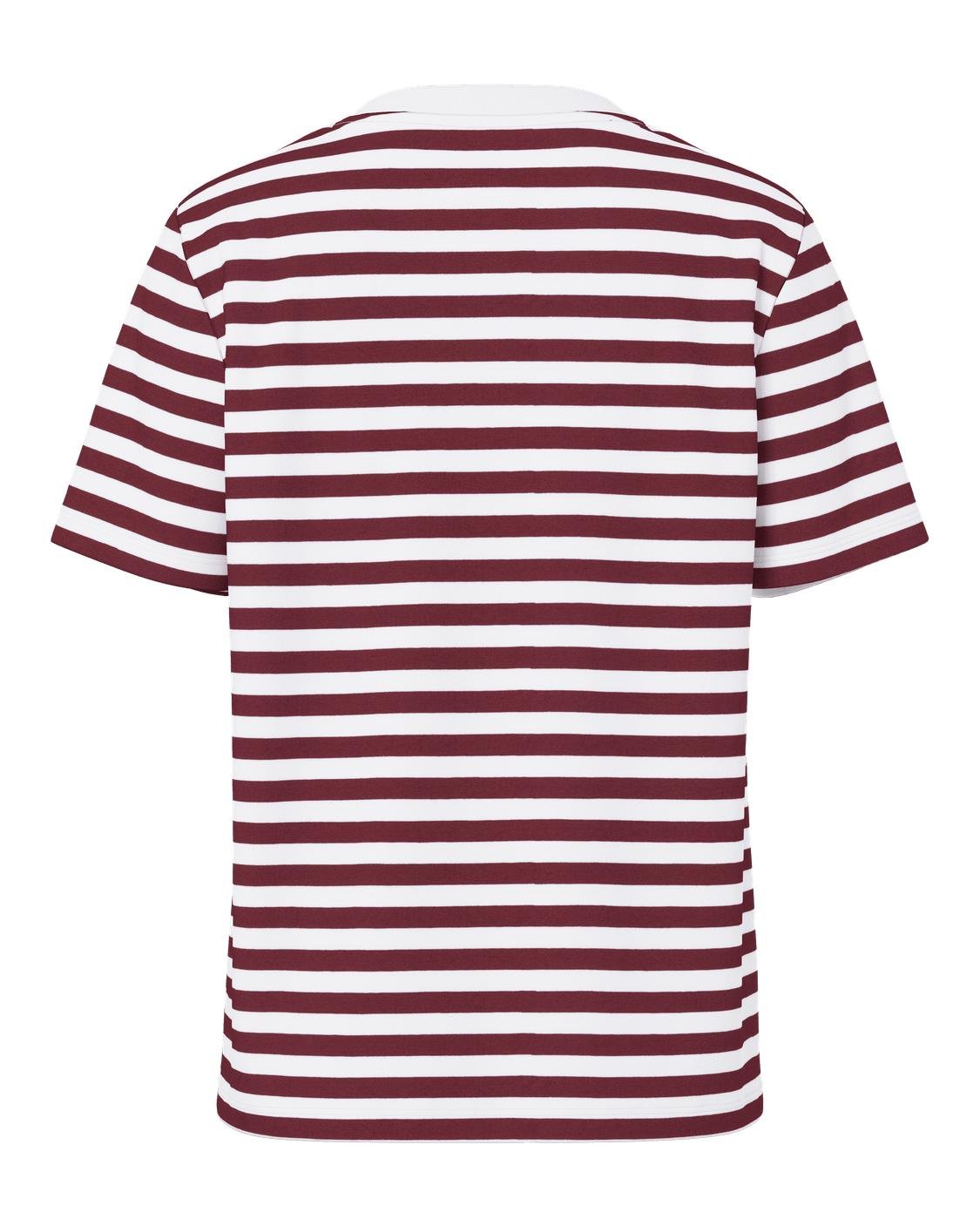 RIA STRIPE TEE - TAWNEY PORT