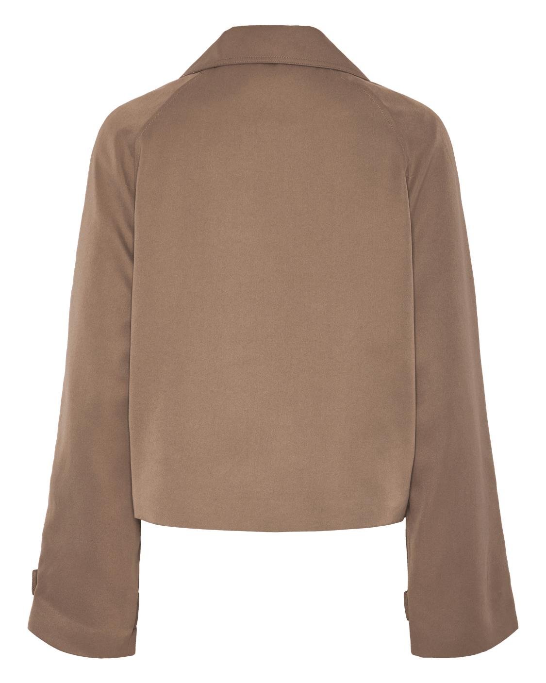 SCARLETT SHORT TRENCHCOAT - BROWN LENTIL