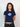 SHELLY (blå) BABY TEE - NAVY - Dinvintageshop