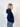 SHELLY (blå) HOODIE - NAVY - Dinvintageshop