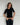 TINE 3/4 SLEEVE T - SHIRT - BLACK - Dinvintageshop