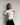TINE 3/4 SLEEVE T - SHIRT - WHITE - Dinvintageshop