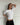 TINE 3/4 SLEEVE T - SHIRT - WHITE - Dinvintageshop