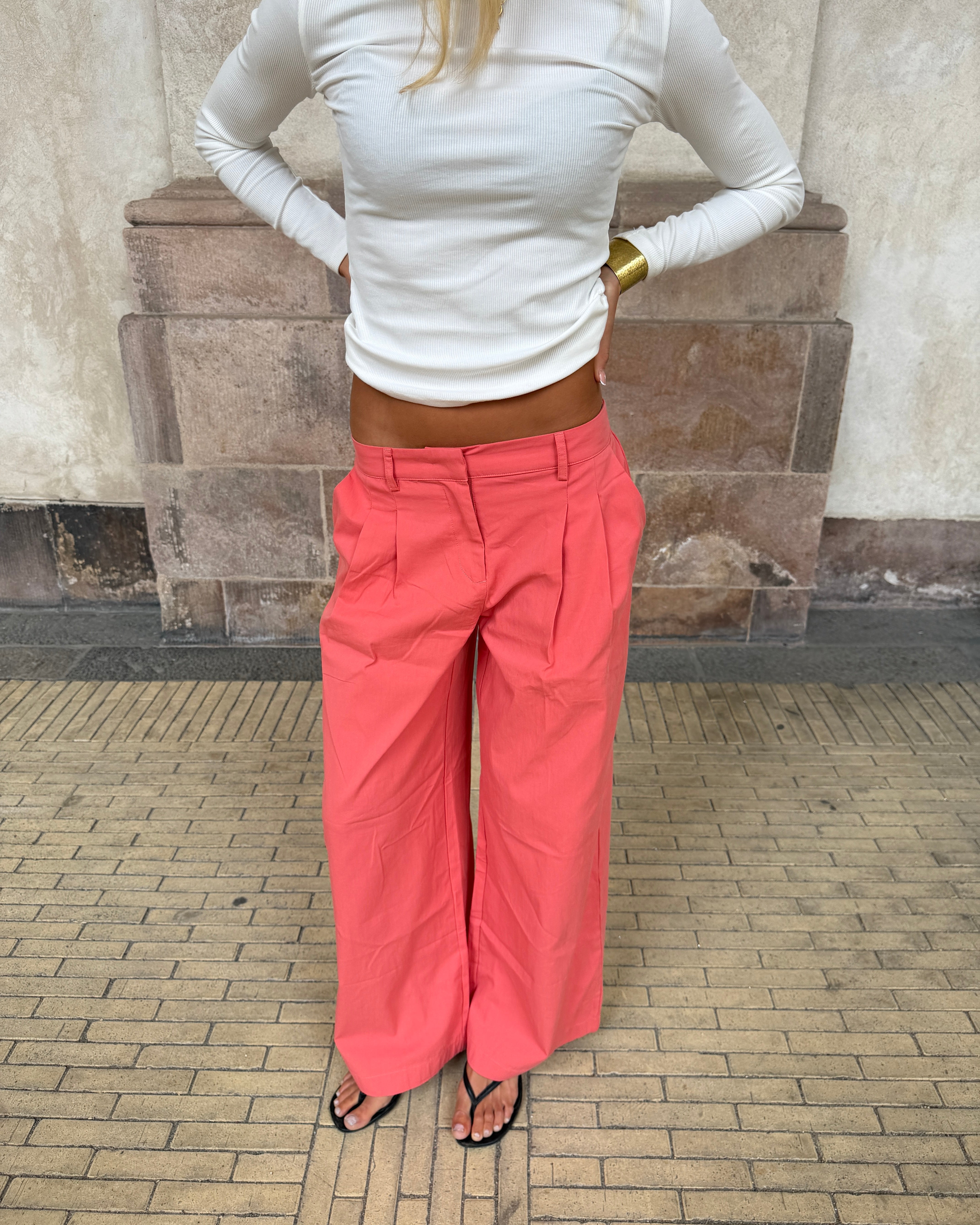 VICTORIA BAGGY PANT - CORAL