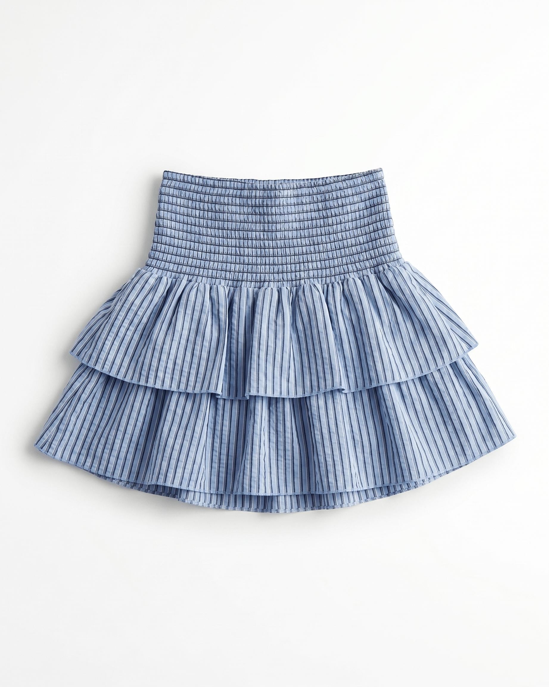 VIOLA RUFFLE TOP/SKIRT - BLUE