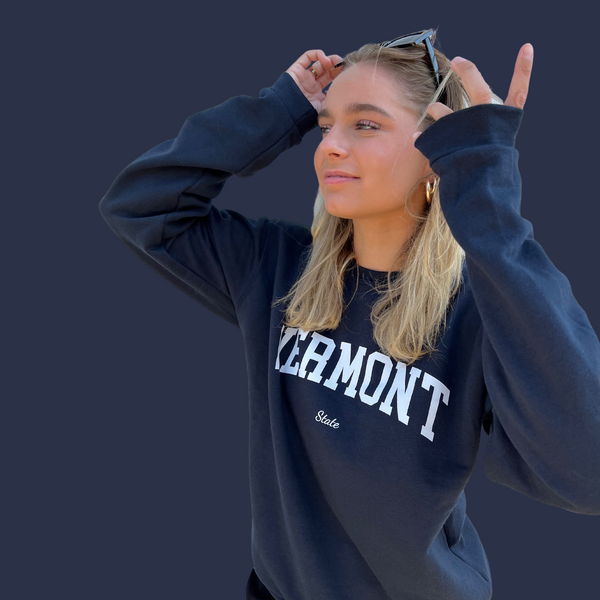 VERMONT STATE SWEAT - NAVY